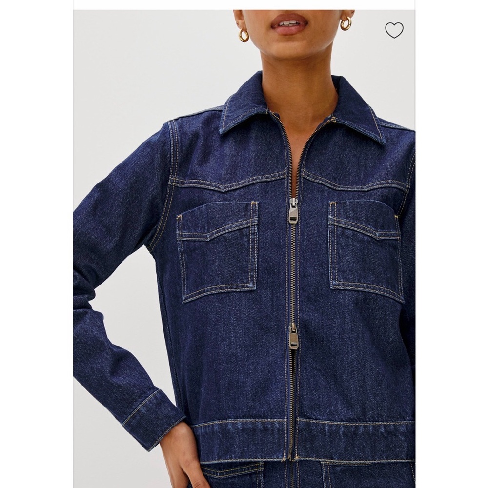 Rails Trabuco Dark Indigo Zip-Front Denim Jacket